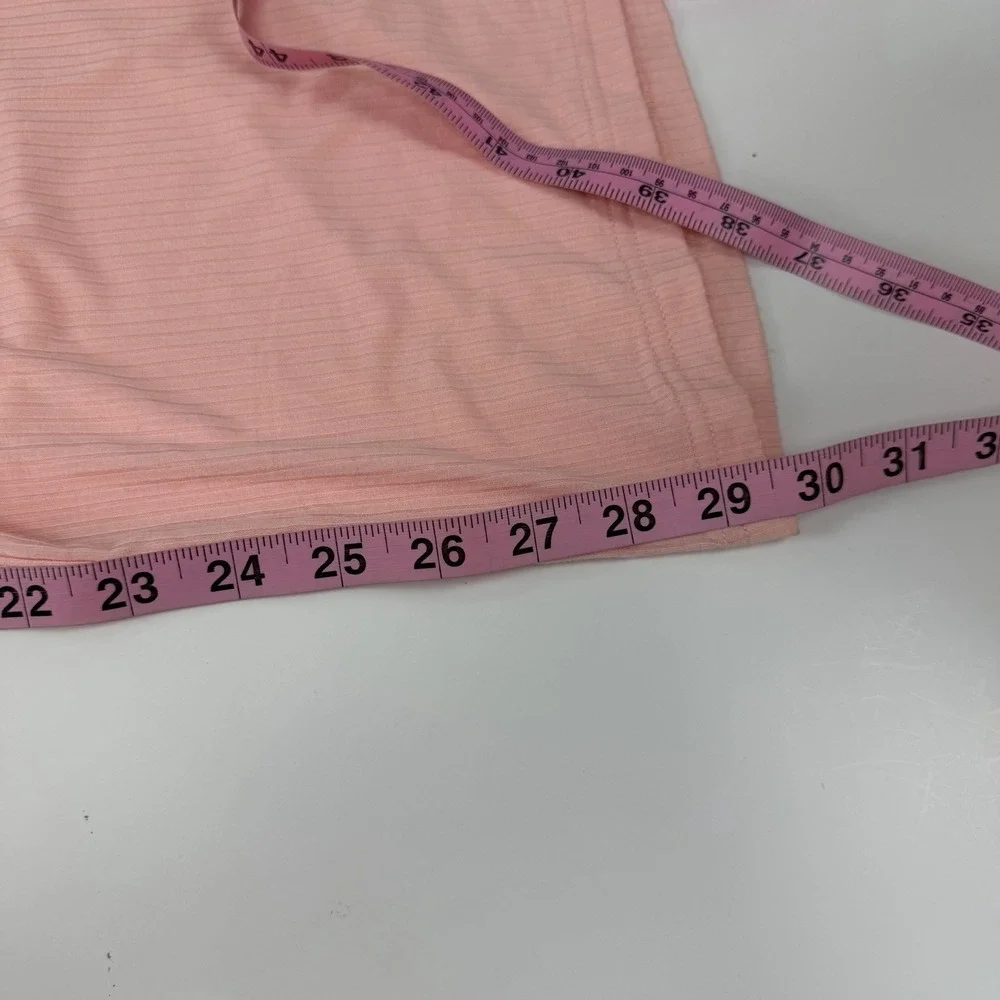 State of Day Pants Womens Large Orange Ribbed Pajamas PJS Drawstring Pockets NWT